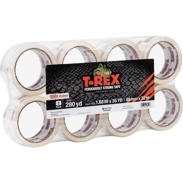 Duck Brand Duck. 285723 T-Rex Strong Packaging Tape; Clear - 1.88 in. W x 35 yd. L 285723